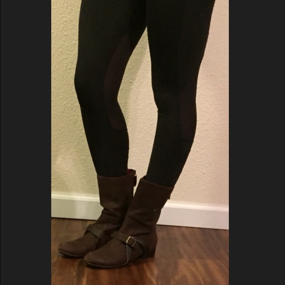 Anthropologie Brown Leather Boots