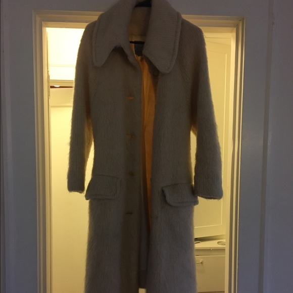 Cream colored 100% wool coat - Picture 1 of 5