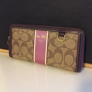 Coach Zip Around Wallet