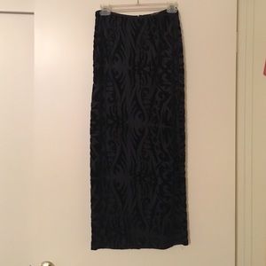 Betsey Johnson floor length velvet skirt size m