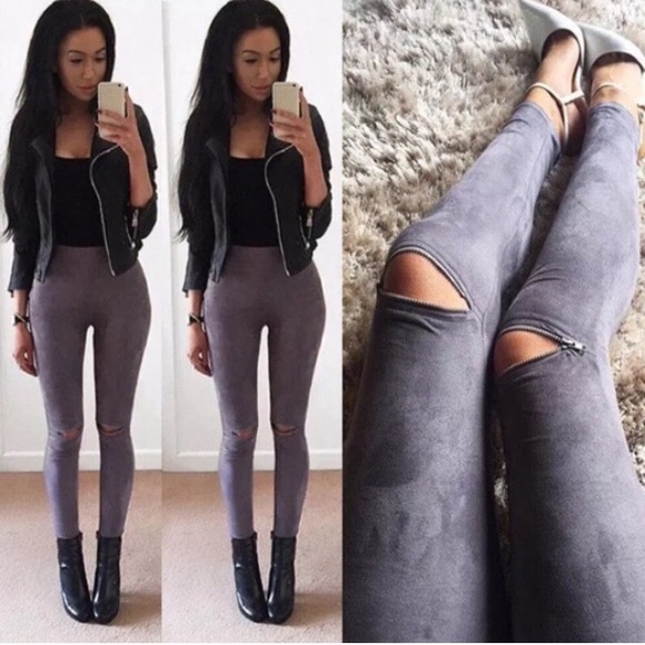 Slit Leggings "FIRM" - Picture 3 of 4