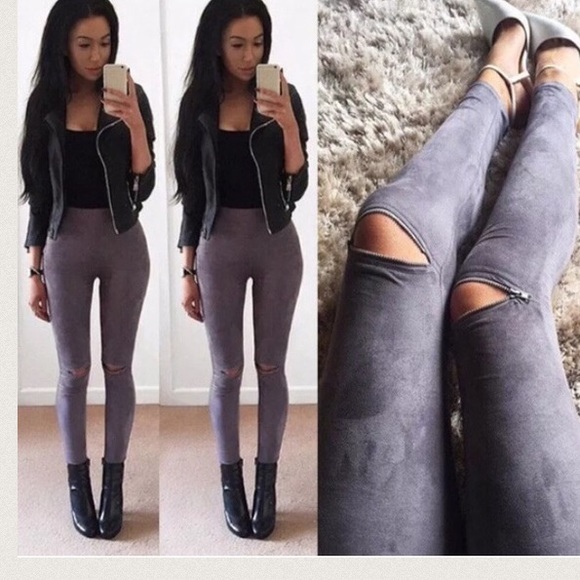 Slit Leggings "FIRM" - Picture 2 of 4