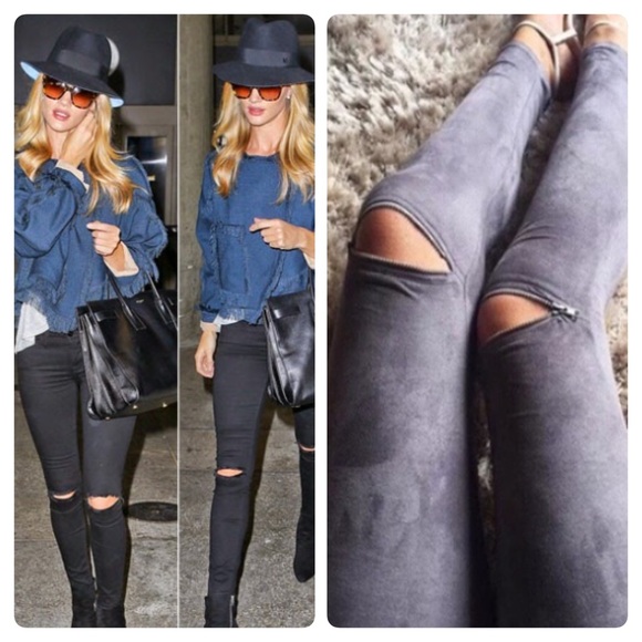 Pants - Slit Leggings "FIRM"