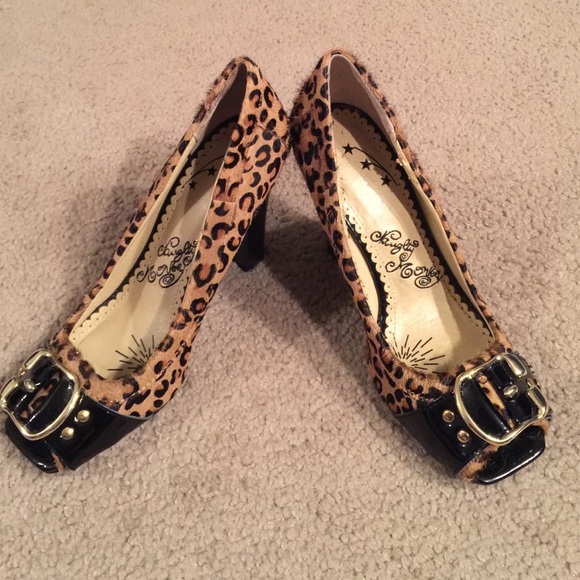 Leopard print heels