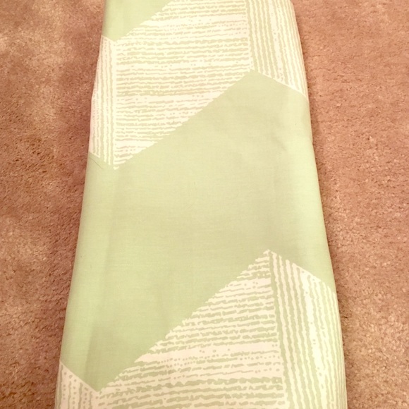 Gently used shower curtain without hooks