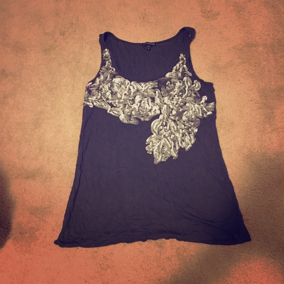 Express sparkly holiday tank