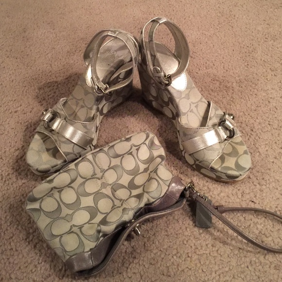 Coach Sandals with match purse