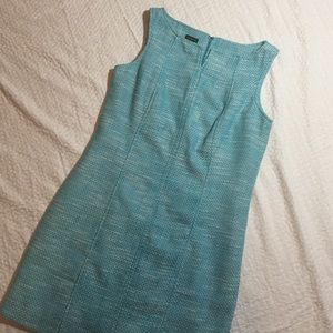 NWT Talbots Blue Tweed Dress
