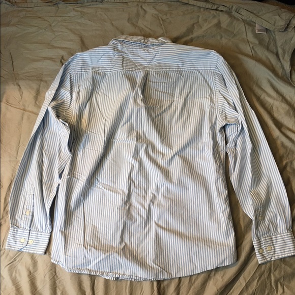 Tommy Hilfiger men's L light blue striped shirt - Picture 3 of 3