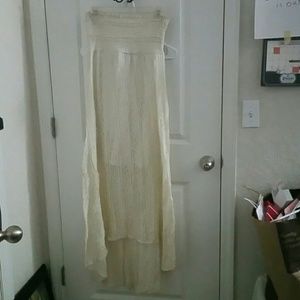 Strapless maxi from target