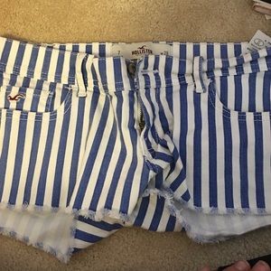 Hollister striped pair of shorts