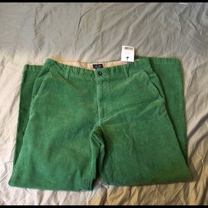 Izod men's green corduroy pants 34x29