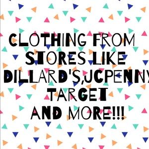 Clothing from High- end stores!