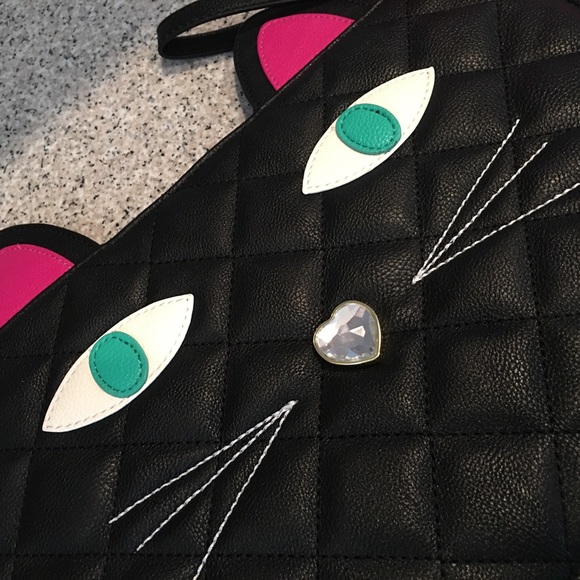 Betsey Johnson Handbags - Betsey Johnson❤️💕 cat wristlet MEOW🎉Host Pick🎉