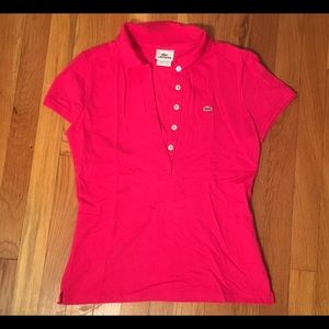 Lacoste Fuchsia Polo