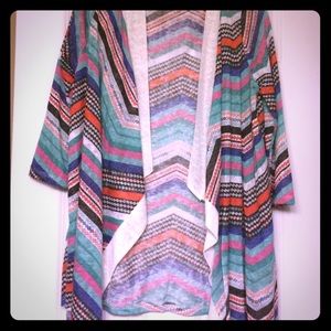 Flamingo Urban Western Striped Aztec Sweater