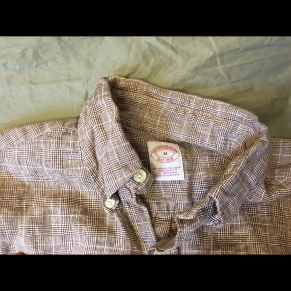 Brooks Brothers men's brown medium shirt - Picture 2 of 4