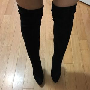 Aldo Black Knee High Tall Boots Size 5