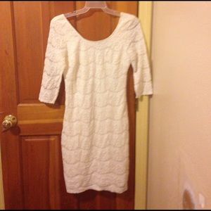 White Mid-length dress