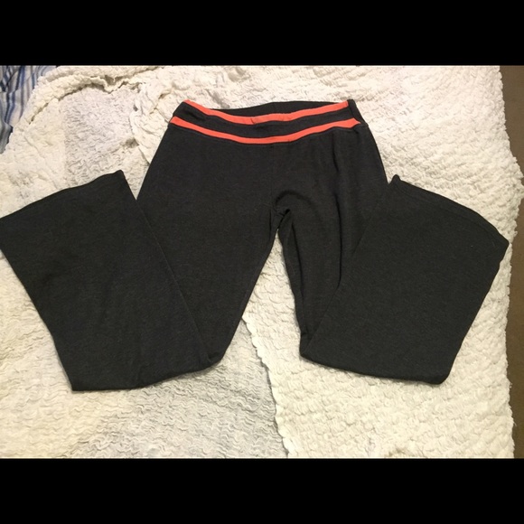 Dark grey wide leg yoga pants