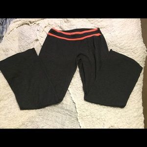 Dark grey wide leg yoga pants