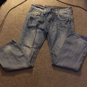 !!LIGHT BLUE ROCK REVIVAL JEANS!!