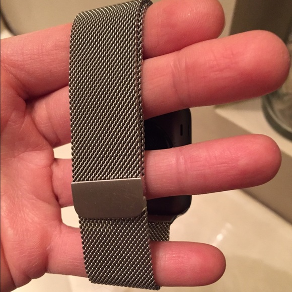 Apple Watch Sport 42mm, black w/ metallic band main image 2