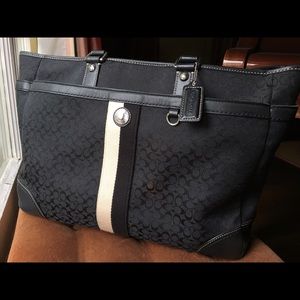 Authentic Coach Tote - Classic Black