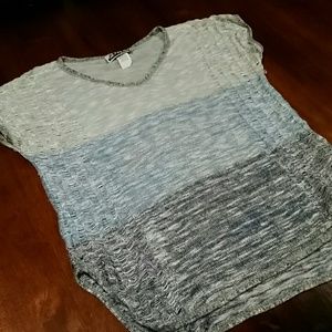 Sweater Top High/Low Blue tones