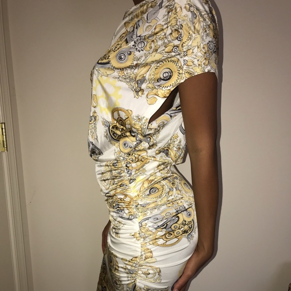 Gold Versace dress