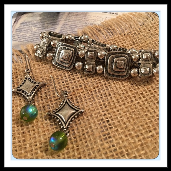 Chico's bracelet and earrings