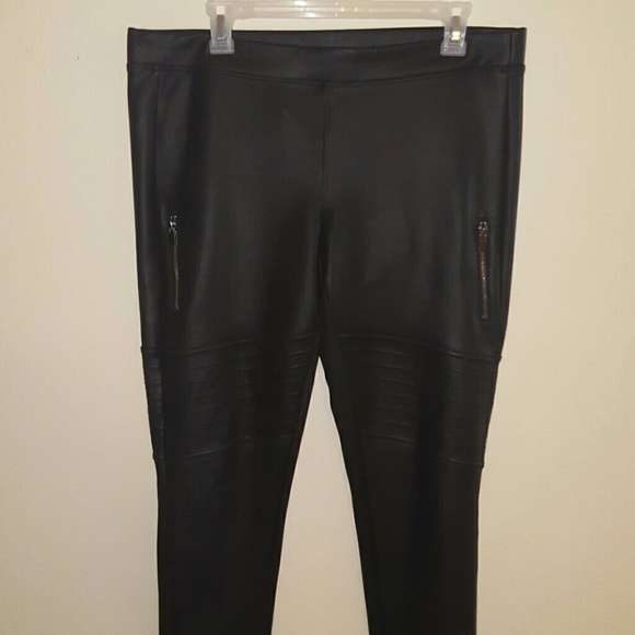 Black leather pants