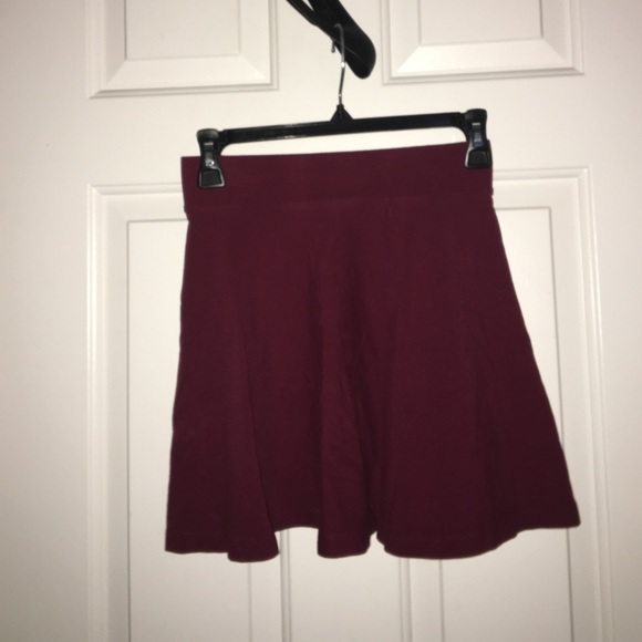 Maroon skater skirt