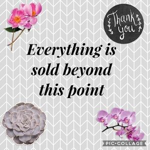 Thank you to all who have purchased from my closet