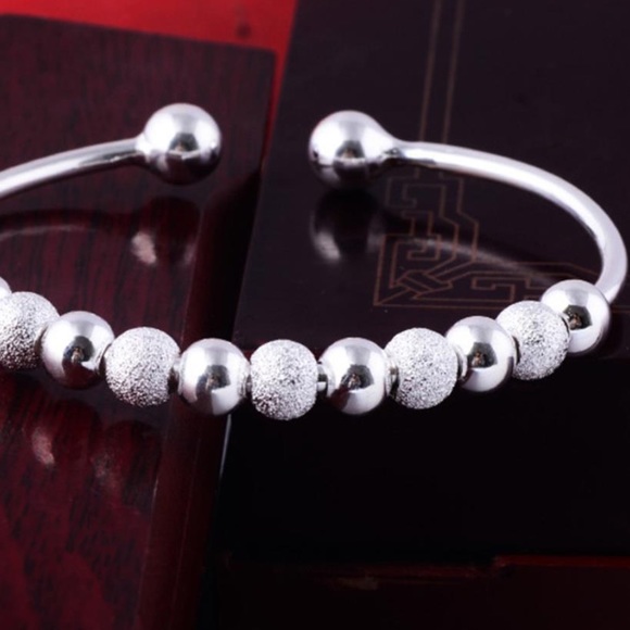 🆕 925 Sterling Silver Adjustable Beaded Bracelet - Picture 3 of 4