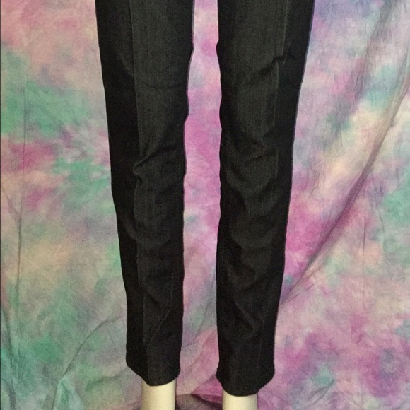 Black mid rise to high waist skinny jeans jeggings - Picture 4 of 4
