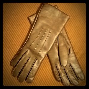 BNWOT COACH leather and cashmere gloves
