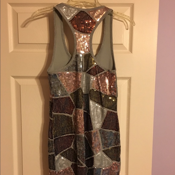 Silver sequin La Rok mini dress - Picture 2 of 4