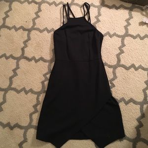 Black spaghetti strap dress
