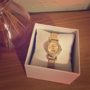 Coach Slim Gold-tone Accented Watch