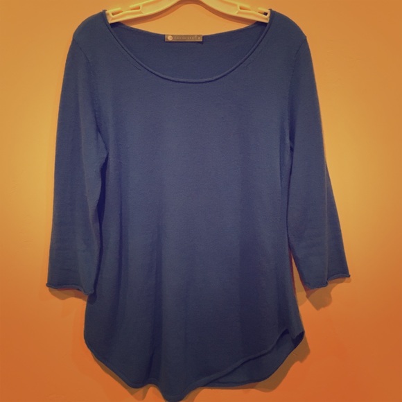 3/4 sleeve cashmere tunic