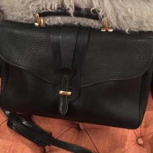 Vintage Dooney & Bourke Black Satchel Briefbag