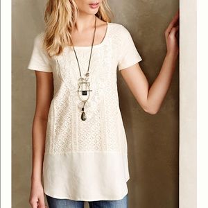 Anthropologie Meadow Rue Laurel lace tunic