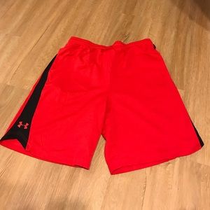Under Armour shorts.