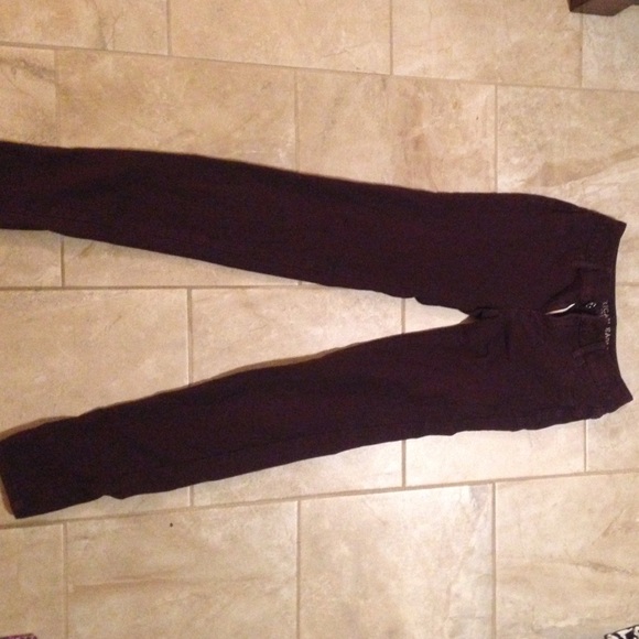 I am selling maroon Long jeans.