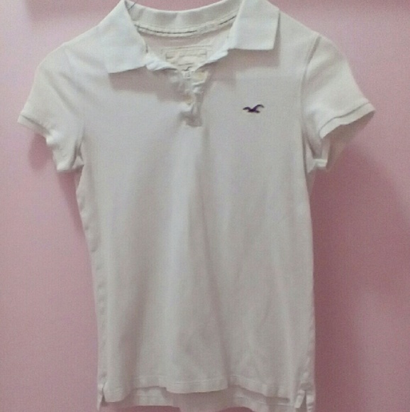 White Hollister Collared Shirt