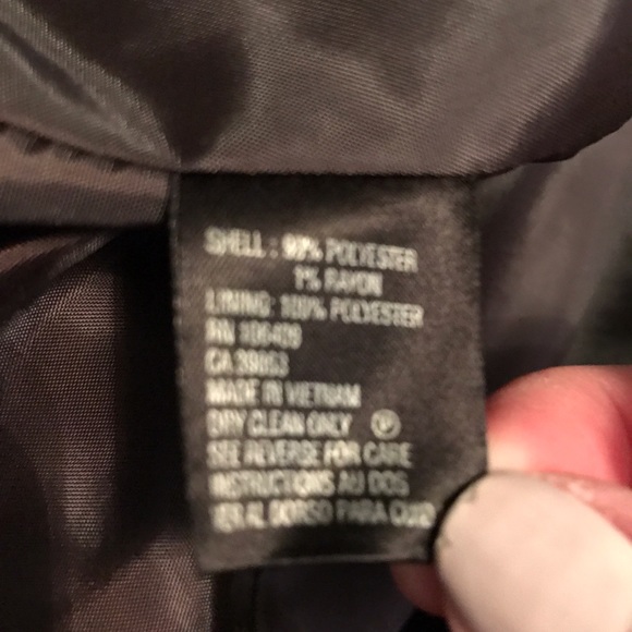 Tahari two piece Blazer/Vest Brown Striped - Picture 4 of 4