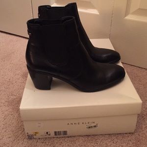 Anne Klein leather booties. Never worn, size 8