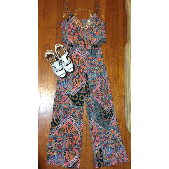 Vibrant Colored Pant Romper