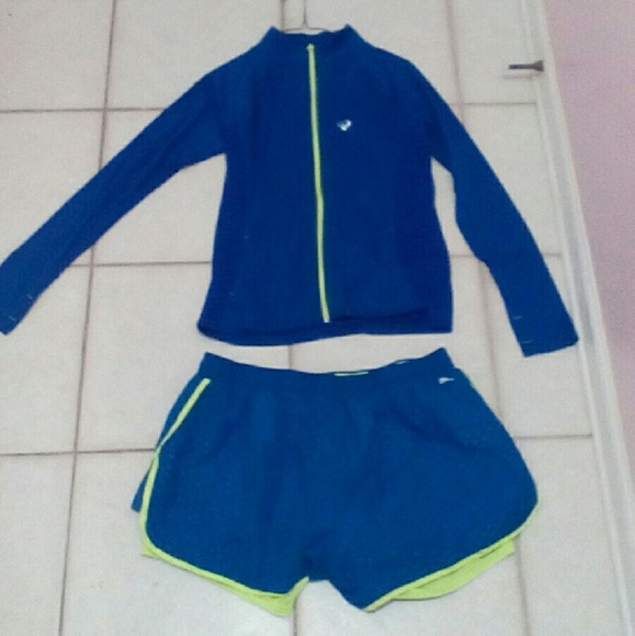 Cute Athletic Jacket & Matching Shorts